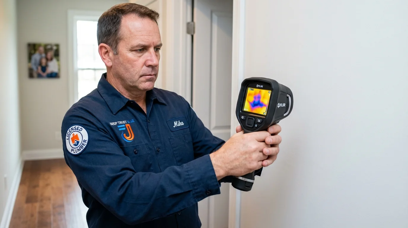 Thermal imaging leak detection by Johns Plumbing LLC in Little Ferry